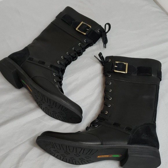 Timberland Shoes - Timberland green rubber womans boots like new